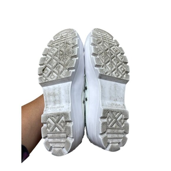 Converse Chuck Taylor All Star Hi Lugged Sneaker Denim Patchwork Women’s Size 11 - Picture 10 of 10